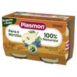 Plasmon Omogeneizzato Pera/Mirtillo 100% Naturale 2x104g-2