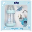 Chicco Set Lovely Baby Boy Biberon+Gommotto+Clip Succhietto Mesi 0+-1