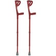 Stampelle Avambraccio Alluminio Anodizzato Rosse RP701R-2