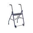 Rollator Mopedia Pieghevole Acciaio 2 Ruote 2 Puntali Con Seduta RP682-1