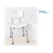 Moretti Mopedia Sedile Doccia Alluminio Anodizzato Con Schienale-1