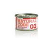 Natural Code 03 Pollo e Verdure Gatti Adulti Lattina 85g-1