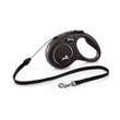 Flexi New Classic In Corda Guinzaglio Per Cani Colore Nero Taglia S 5m-1