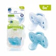 J Bimbi Joy Succhietto Tutto Morbido Trasparente/Azzurro 2 Pezzi 6 Mesi+-1