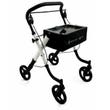 Moretti Rollator Mopedia Sole Pieghevole in Alluminio da Interni 4 Ruote